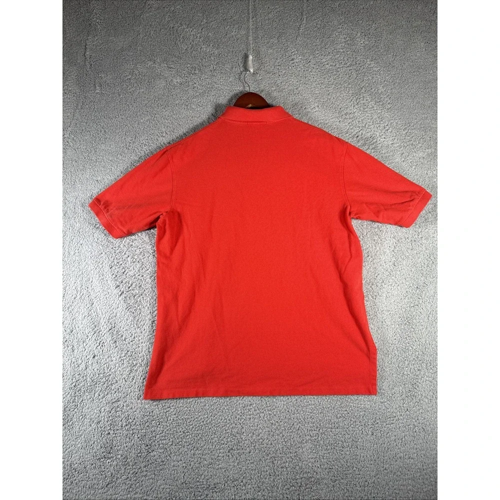 Polo Ralph Lauren Pique Shirt Mens XLT Tall Red Blue Pony‎